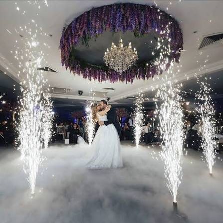 Cold sparkler fountains